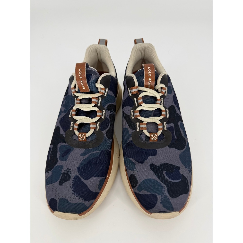 Cole Haan Zerogrand Journey Runner Mens Navy Blue Camo Mesh Sneakers Size 9.5 - Picture 1 of 16